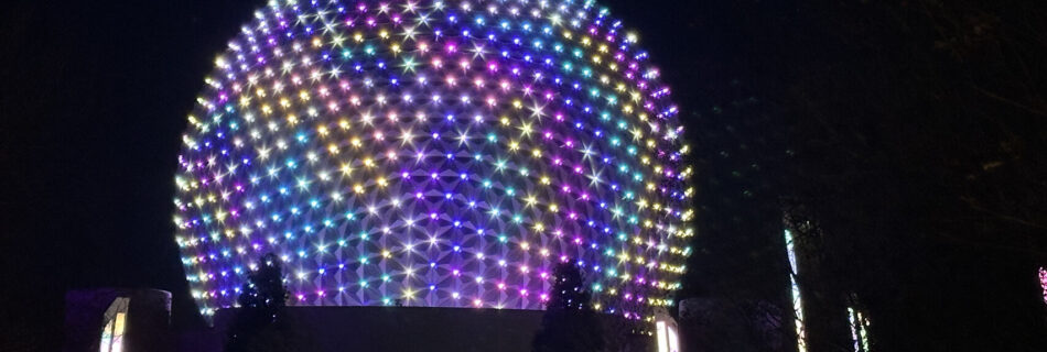Spaceship Earth at Night