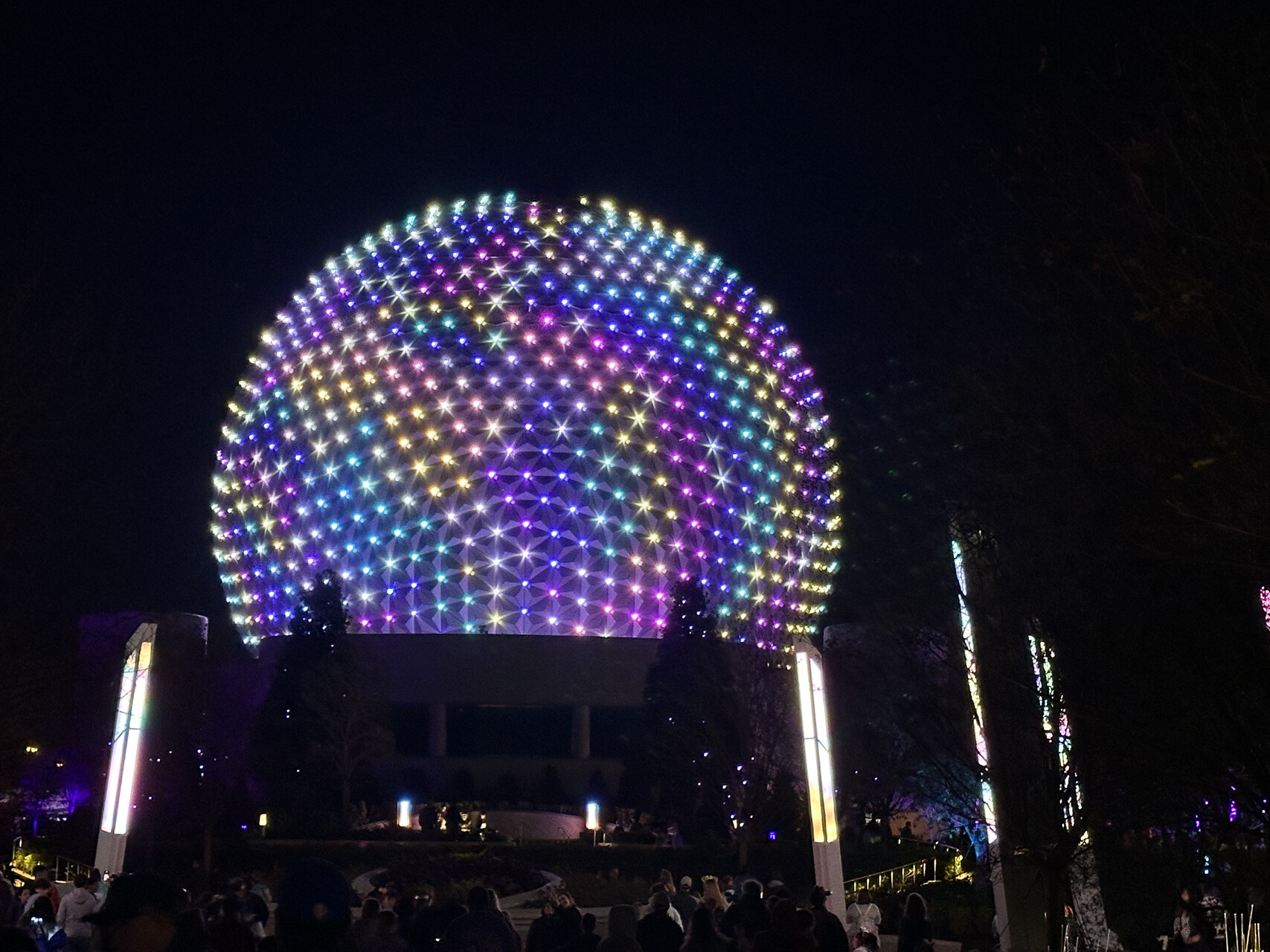 Spaceship Earth at Night