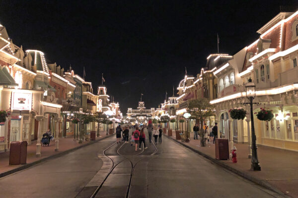 Main Street USA at Night