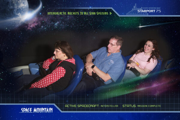 Space Mountain Ride Shot
