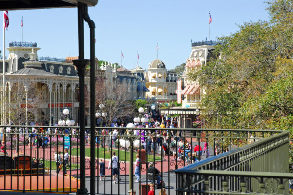 Main Street USA from the Train Station